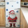 DIY Christmas Wall Sticker Cute Snowflake Decal Christmas Snowman Sticker  Refrigerator