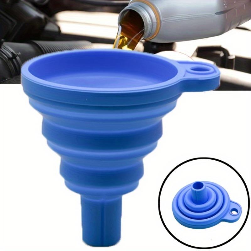 Large Size Car Engine Oil Funnel, Universal Silicone Liquid Funnel for Car, Foldable Portable Car Oil Change Funnel