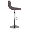 Bar Stool Set of 2 Taupe Fabric
