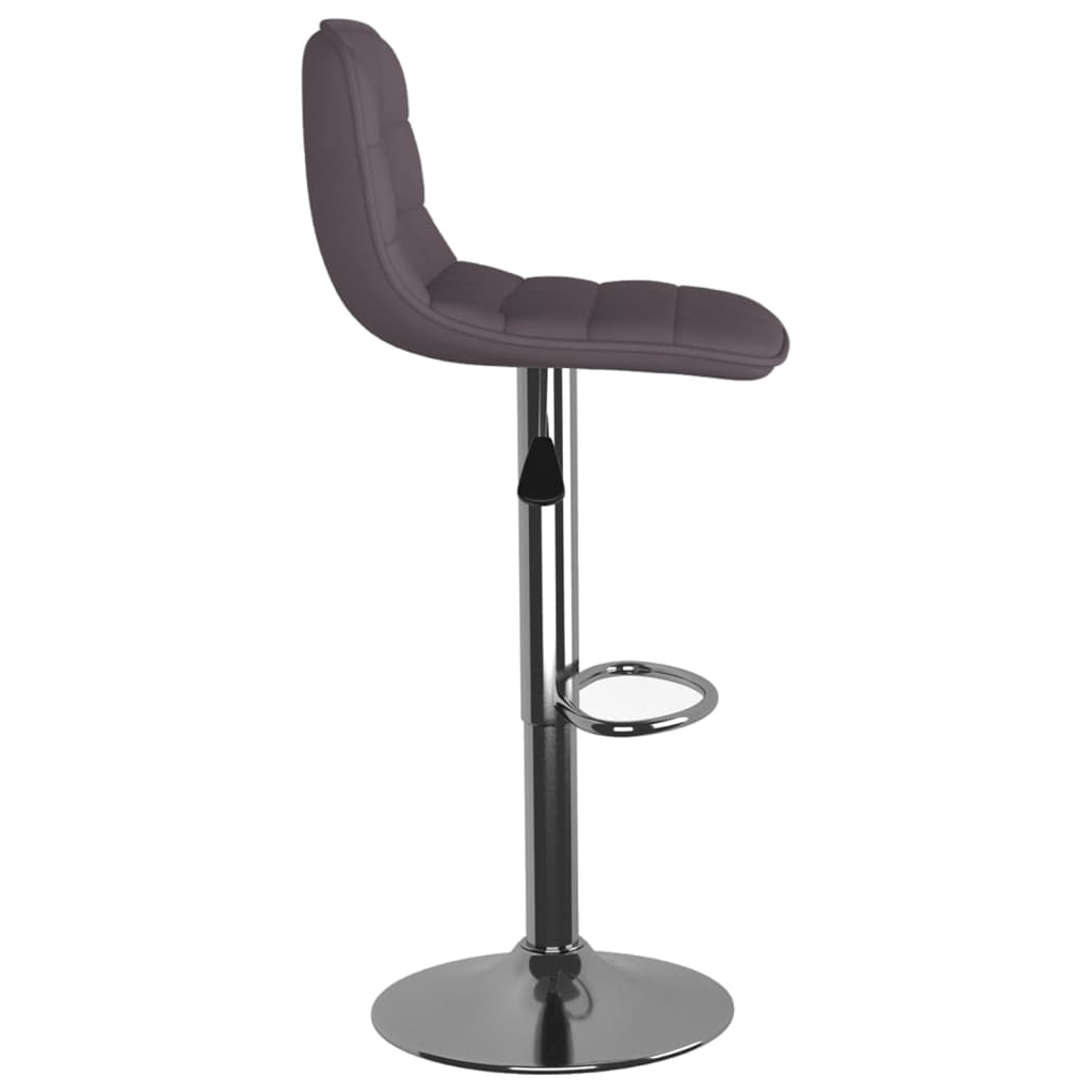 Bar Stool Set of 2 Taupe Fabric
