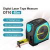 5m 40m Portable Digital Rangefinder Scalable Inch/Meter Tape Measure Tool DT10 2 In 1 Laser Distance Meter