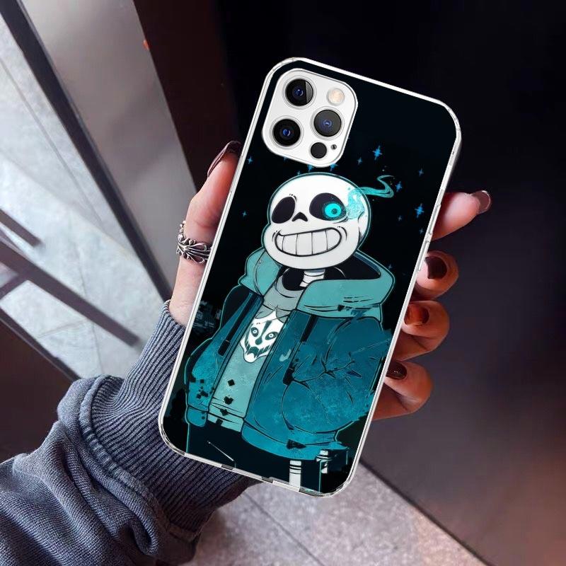 Undertale Papyrus Sans Doggo Phone Case For iPhone 17 Air 16 15 Pro Max 14 Plus 13 Mini 12 11 Cover 7 8 SE Silicone Shell Print