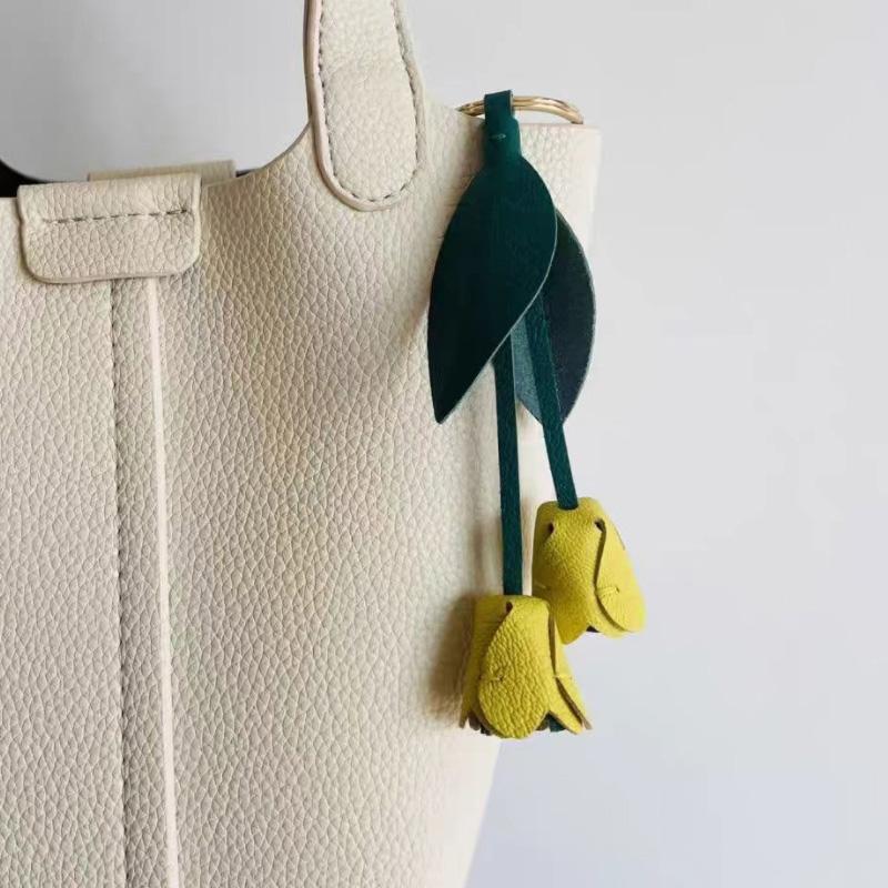 

Нова серія «Історія Квітів» Ручний пошив Підвіска-брелок Тюльпан та Супутня прикраса для сум Кактус Підвіска Мотузкові аксесуари Креативний декор