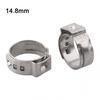 Single Ear Stepless Stainless Steel Hose Clamps Various Hoses Stainless Steel