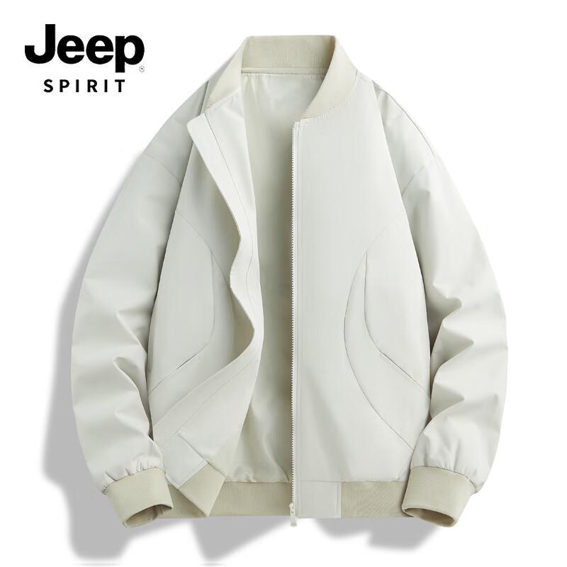 JEEP SPIRIT Men's Stand Collar Baseball Jacket