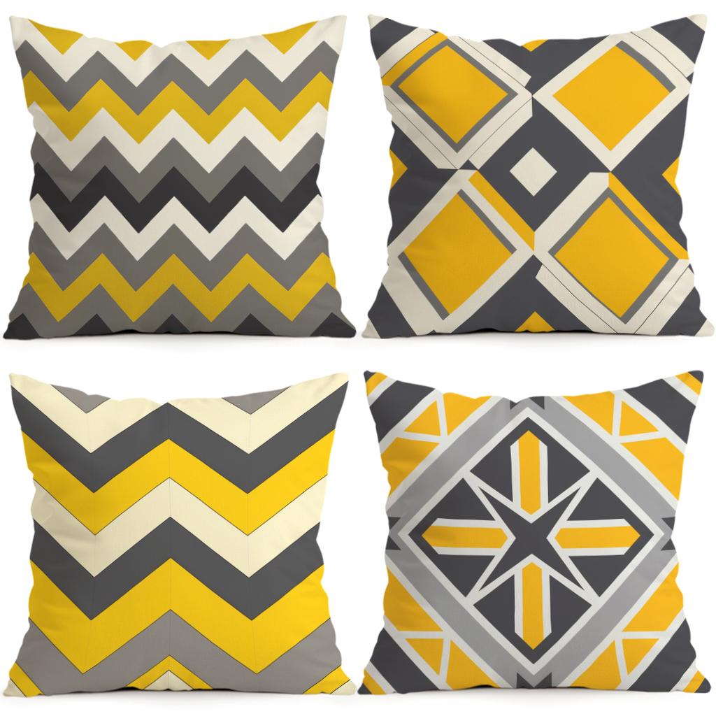 Abstract Geometry Cushions Pillowcase Polyester Cushion Cover Throw Pillow Pillowcover Home Car Sofa Decor