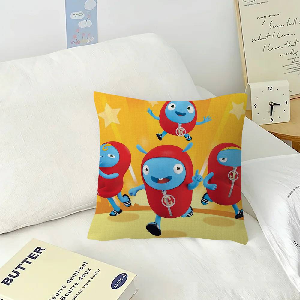 Housse de coussin dessin animé Twirlywoos Housse d'oreiller dessin animé Cadeau Housse de coussin Chambre à coucher Maison Canapé Chaise Siège Décoration housse d'oreiller 30x30cm
