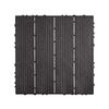 Interlocking Deck Tiles 36 Pack 12"x12" Waterproof for Porch Dark Brown