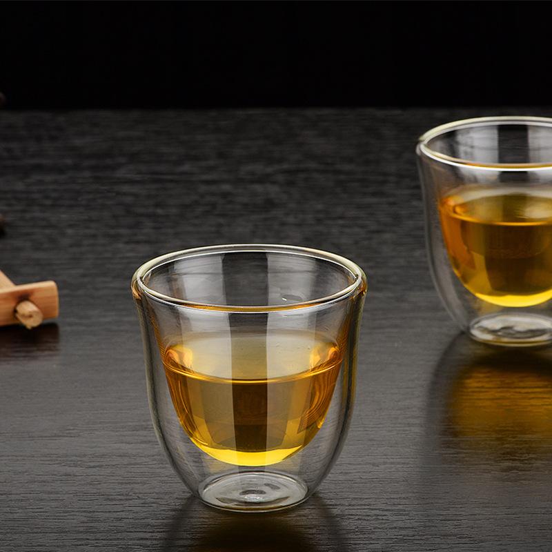 Cup Breakfast Mug High Borosilicate Insulated Coffee Tea Cup Tea Drink Cups Transparent Clear Double Wall Glass Cup