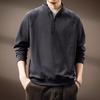 Men's American Retro Half-Zip Stand Collar Sweatshirt