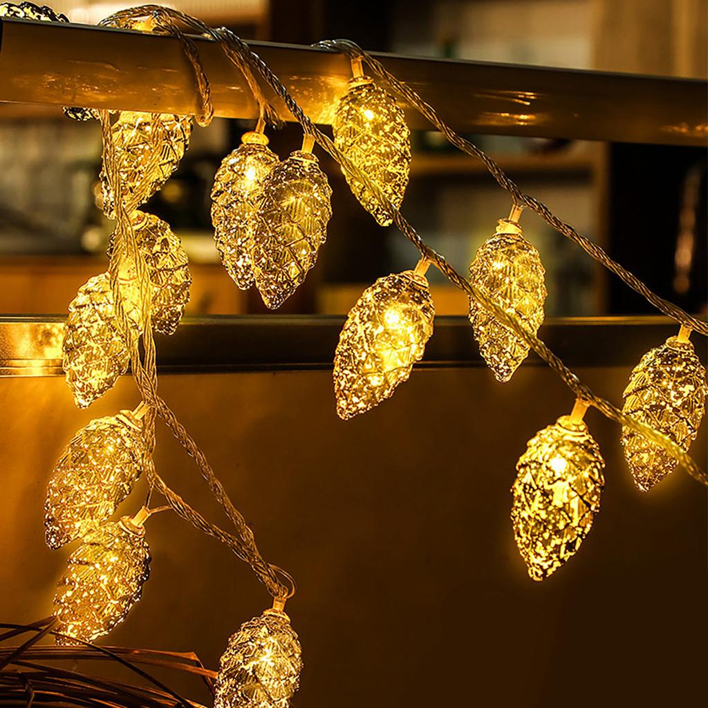 Golden LED Decorative Light String Pendant Light Post Ligh Battery Box Light String And Holiday Decoration