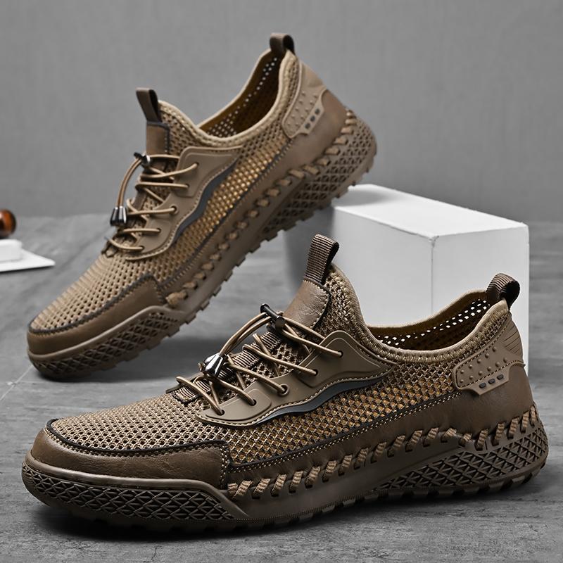 Fashion Breathable Men Mesh Shoes Comfortable Casual Running Shoes Luxury Tenis Sneakers Hollow Out Man Treking Footwear Summer Trainers