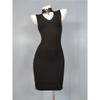 Export Single Season New Arrival Sexy Sexy Deep V Low-Cut Lace-up Sleeveless Commuter's All-Matching Flattering Sheath Dress