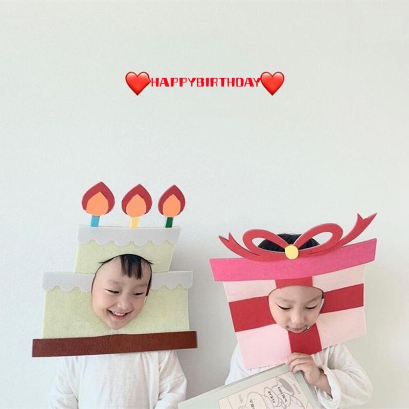 Милый торт свеча подарок подружки селфи наряд шляпа реквизит для фотосъемки с днем — фото 7