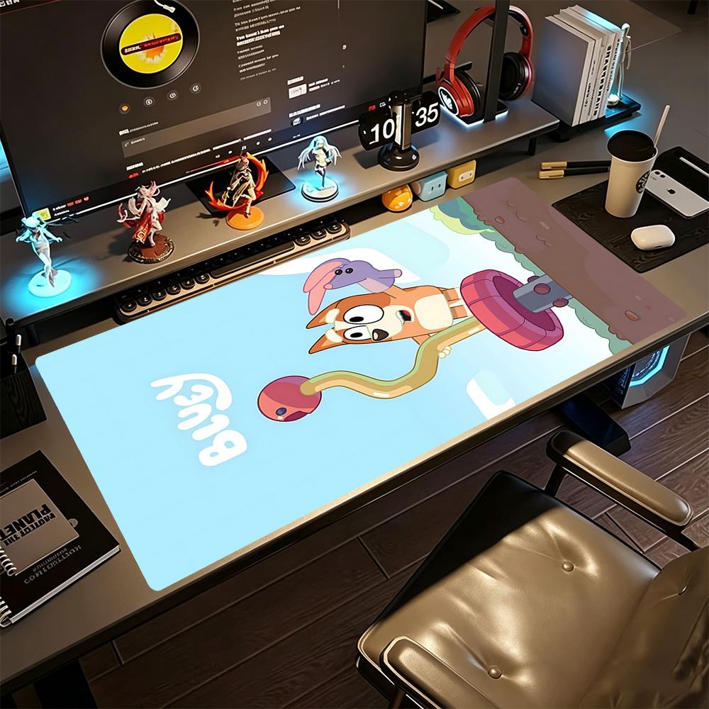 Bluey Gaming Mouse Pad Gamer Mousepad Computer Desk Keyboard Mat Non-Slip Rubber Bottom Perfect for Office Desktop Supplies School Home