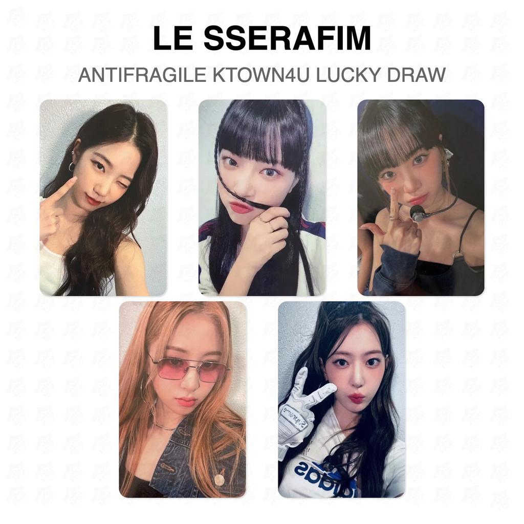 LE SSERAFIM ANTIFRAGILE KTOWN4U LUCKY DRAW Official Photocard