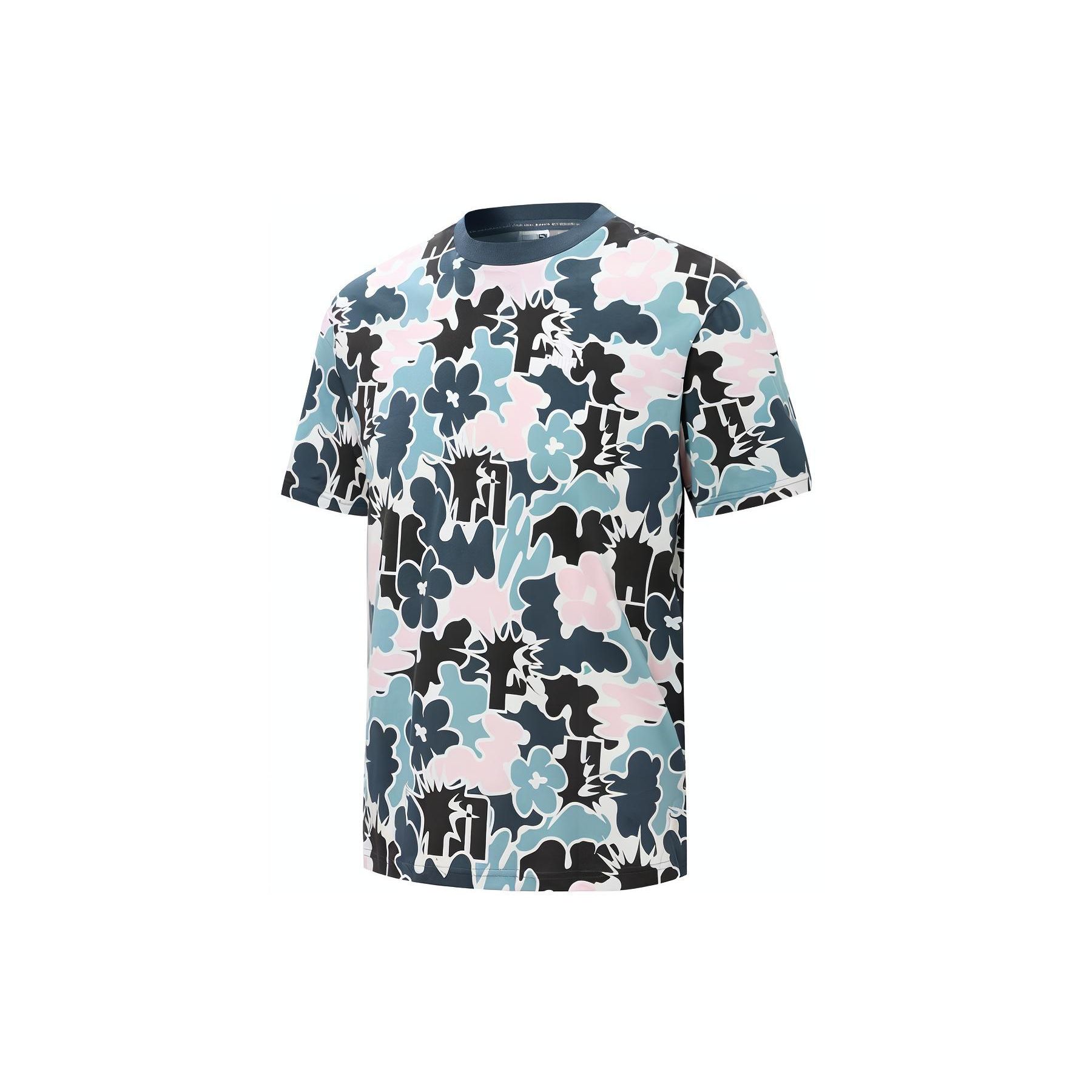 

Puma SS22 Футболка с круглым вырезом с логотипом и цветочным принтом Мужские топы Разноцветные 536919-65 M