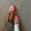 2025 loafer Women Mary Janes Shoes Patent Leather Dress Square Head Square Heel Solid Color Women's Shoes zapatos de mujer