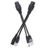 POE Adapter Cable NonStandard Waterproof Injector Splitter  12V(White )