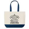 Tote Bag - PLANETEE - Attachée De Presse Ministère De La Magie - Fond Bleu - Coton 40x45 Cm - Fabriqué En France