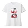 Unisexs My Heart Is On The Field Baseball T Shirt Ball Mom Dad Vintage Washed Stretched Comfortable Fashion Stylish Graphic Soft