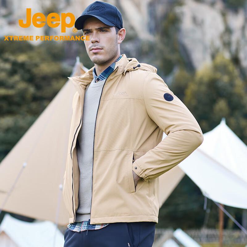Men s JEEP Hooded Casual Jacket XL