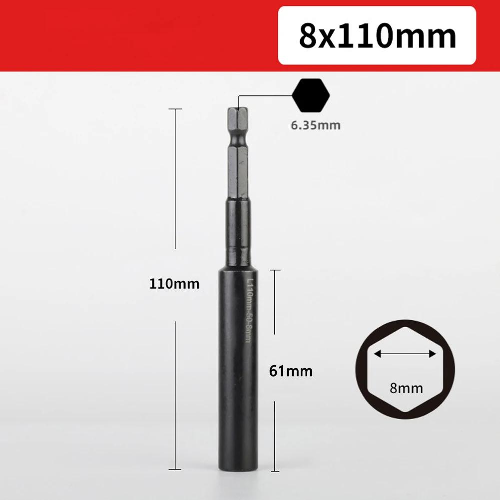110mm Hexagon Socket Nut Driver Set Nut Driver Sleeve Adapter Strong Torque Wrenches Hexagon 110mm Deepen Socket Hex Socket
