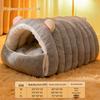 Winter warmer großer Haustiersofa: Abnehmbares & waschbares Nest für Katzen & Hunde