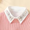 Vintage Shinny Beaded Fake Collar Chiffon Versatile Decoration Detachable Collars Blouse Sweater False Collars