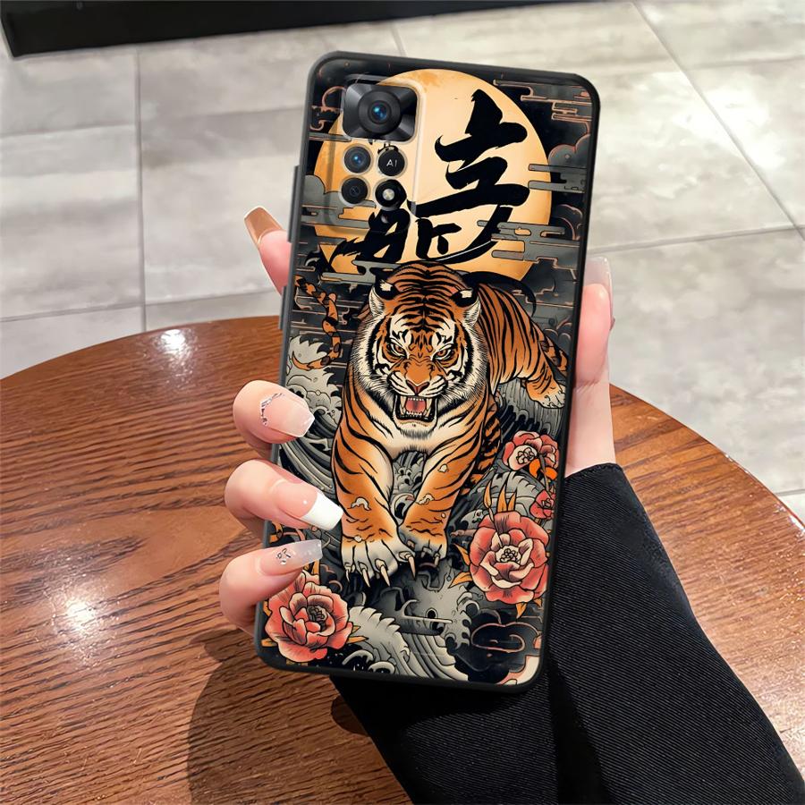 Cool Tiger Funda Phone Cover Case for Xiaomi Redmi Note 7 8 13 Pro Plus 10S 9S 9 10 14 11 12 Pro 11s 12s