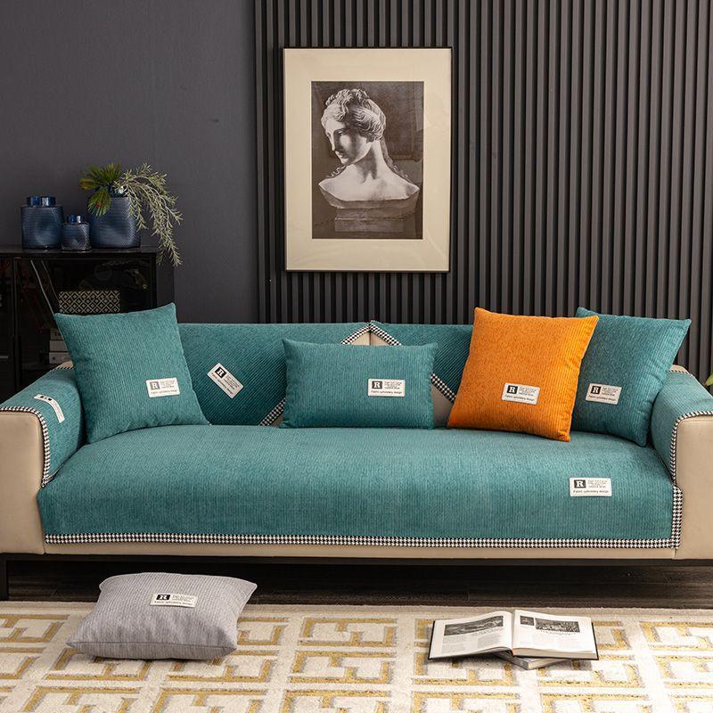 Chenille Sofa Cushion Four Seasons Universal Non-Slip High-End Sofa Cover Simple Mat Light Luxury Cover Towel