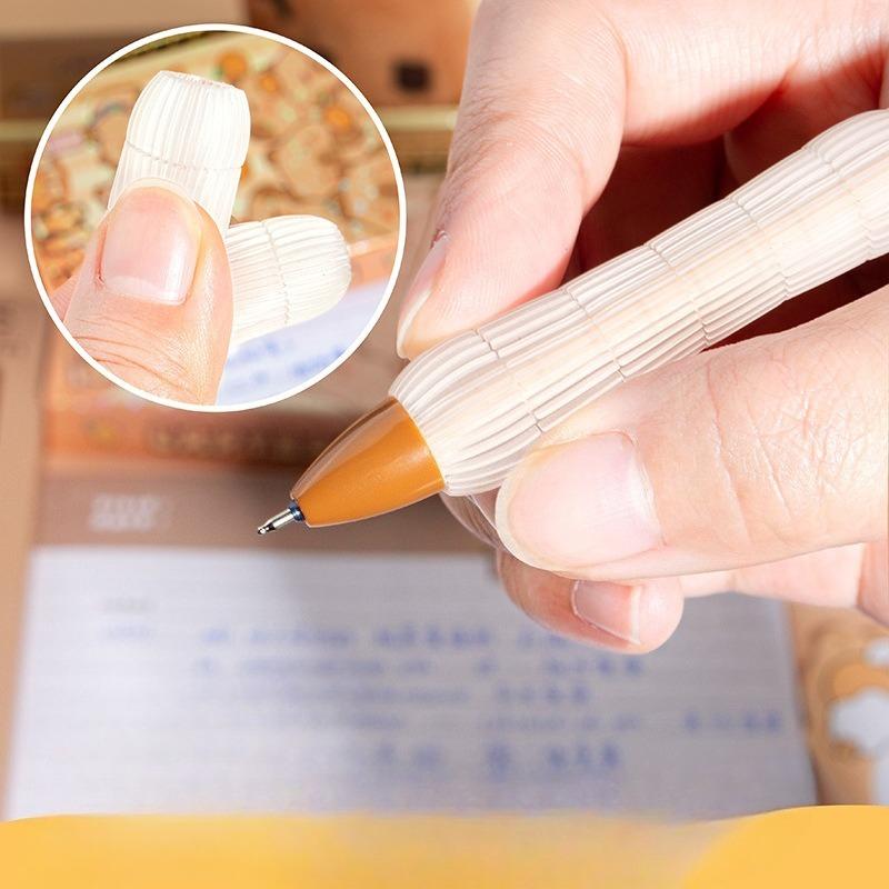 10pcs Cute Cartoon Bear Kapybara Themed Press Pen Plastic Erasable Neutral Pen Blue Ink Quick Drying Function Writing Tool