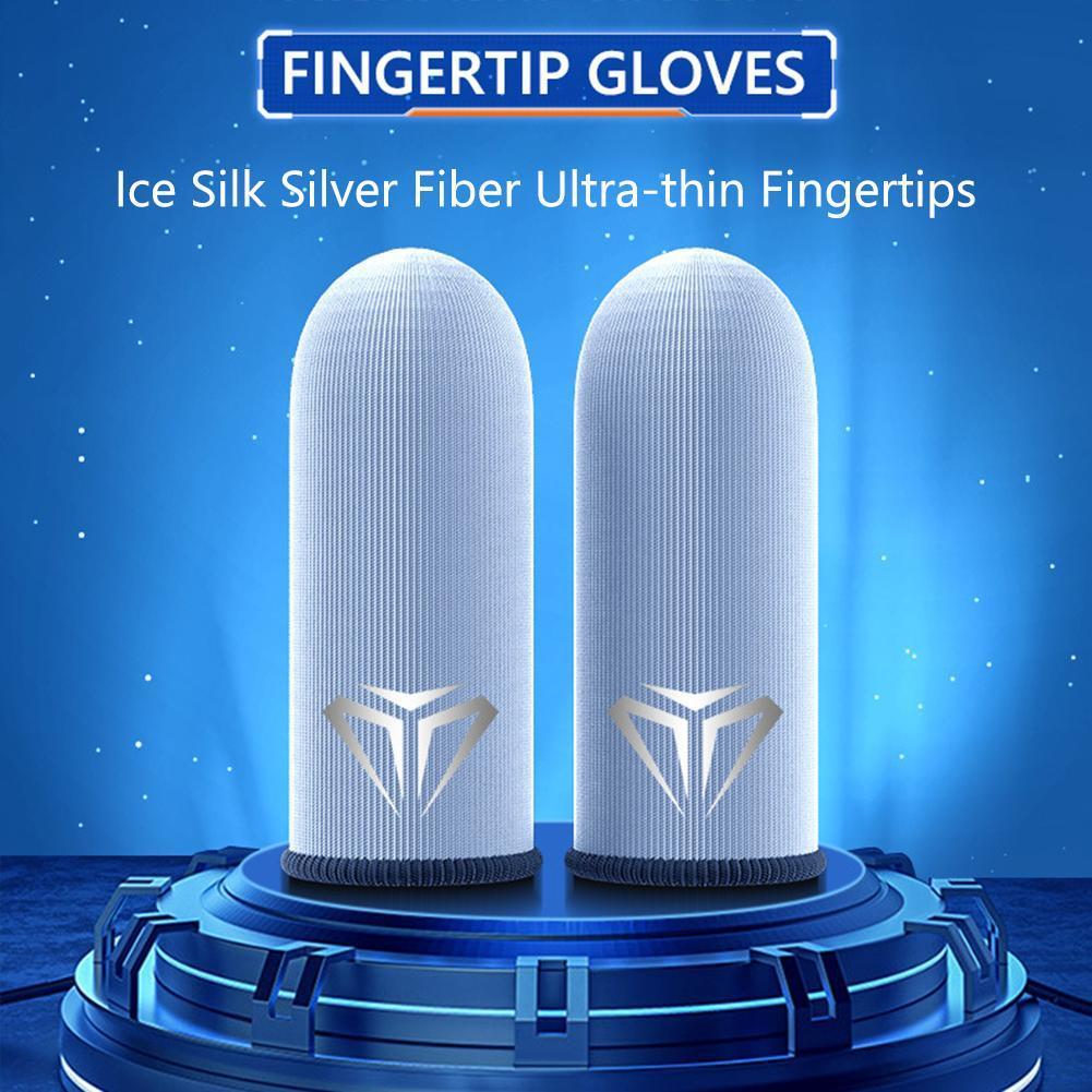 Phone Gaming Sweat Proof Sensitive Non-Scratch Touch Screen Finger Covers Fingertip Sleeves for PUBG