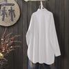 2024 Women's Loose Casual Long Sleeve Irregular Shirt for Autumn/Winter