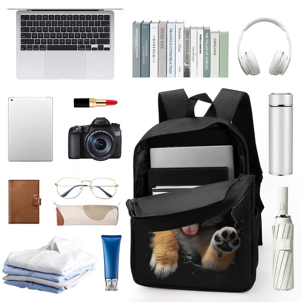 Akita 17 tum Skolryggsäck Mochila Bolsa Skolväska Zoo Skolryggsäckar Ficka Ryggsäckar För Män Väska Ryggsäck Ryggsäckar Väskor