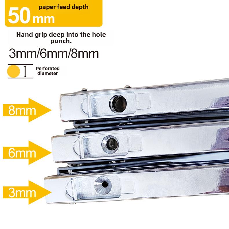 Multi-function Single Hole Puncher for Student Stationery and Loose-Leaf Binding