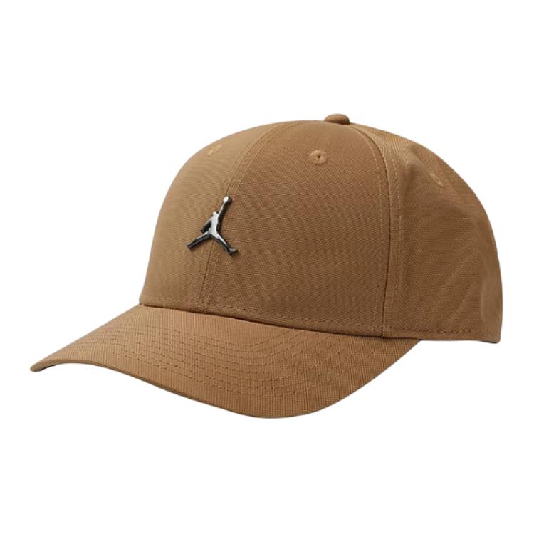 Jordan Logo Detail Design Baseball Cap Men hats Khaki Brown HM5750-232