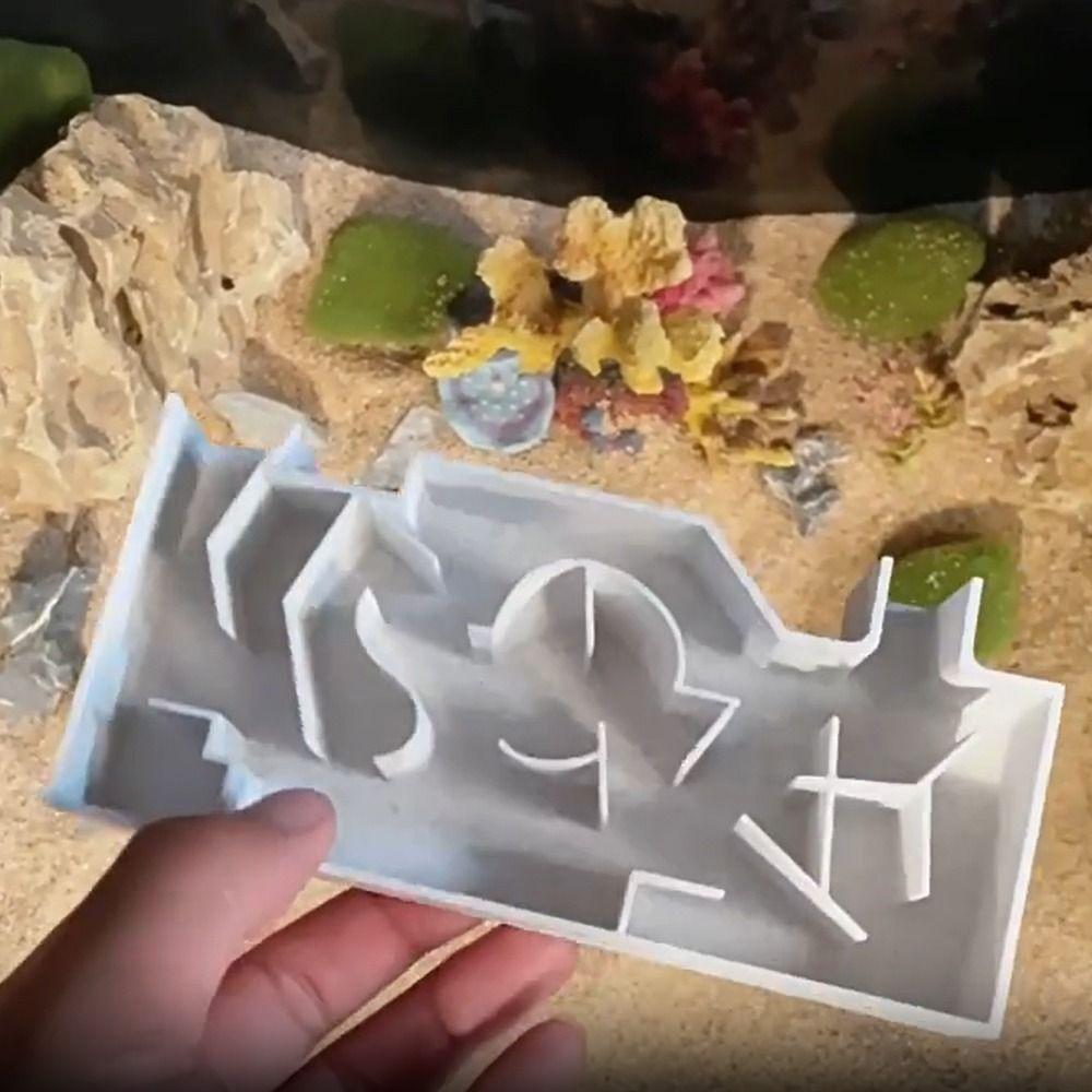 Plastic Fish Tank Maze 3D Printing Aquarium Habitat Resting Cave Shrimp Hiding Place  Aquarium Use