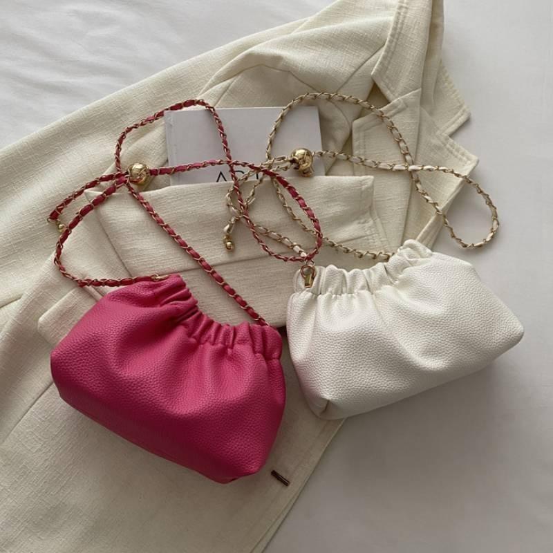 Stylish Pu Bucket Bag For Women 2024 Trendy Street Fashion Shoulder Bag In Multiple Colors