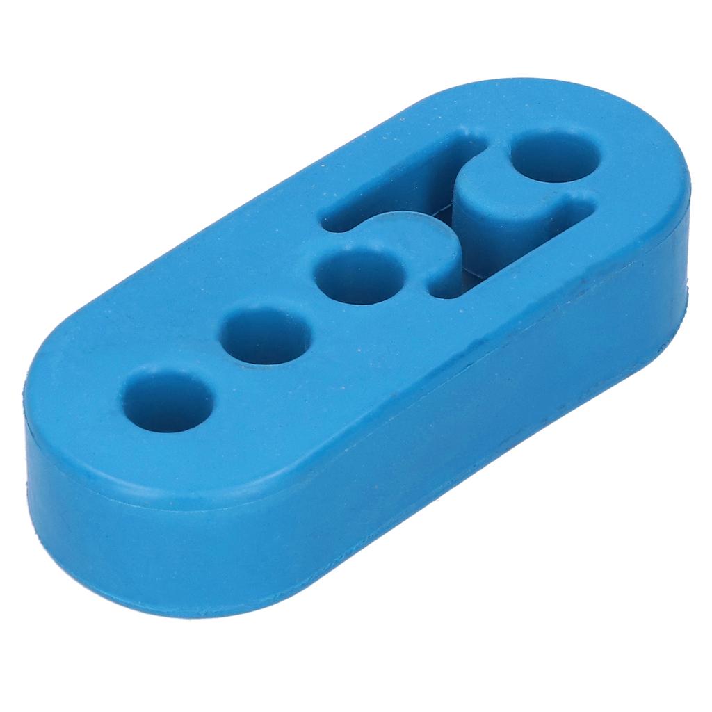 12mm Muffler Hanger Exhaust Pipe 4 Holes Adjustable Polyurethane Buffer Shockproof UniversalBlue