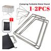 Camping Box Stand Aluminum Alloy Box Stand Stainless Steel Organizer Box Folding Stand Cooler Box Stand Container Holder Shelf