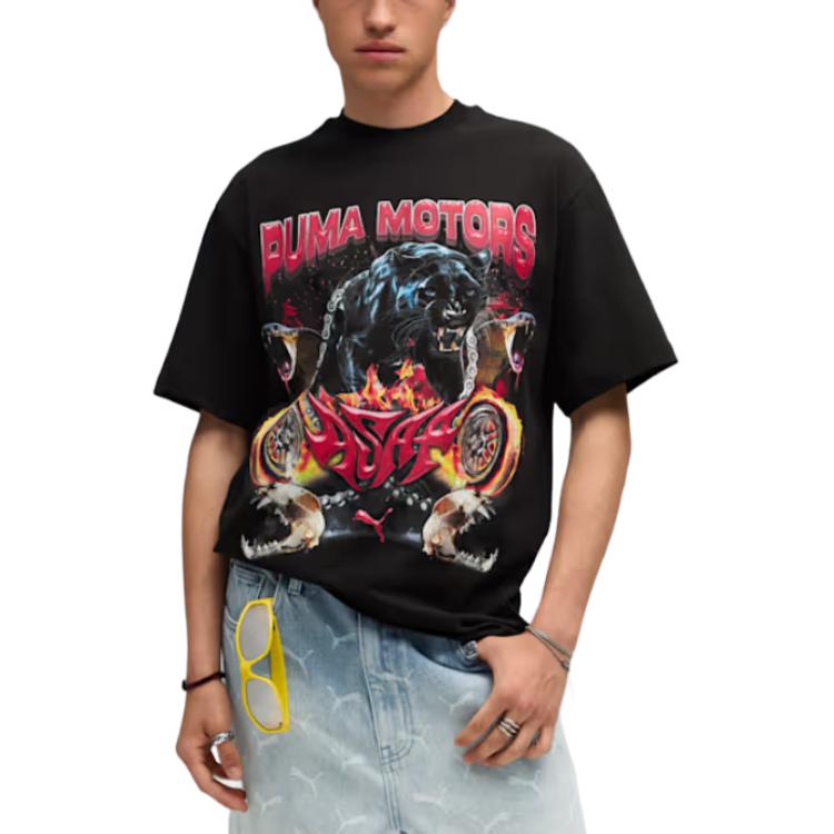 Puma x A$AP ROCKY Motors Tee Puma Black Men Tops 636188-01