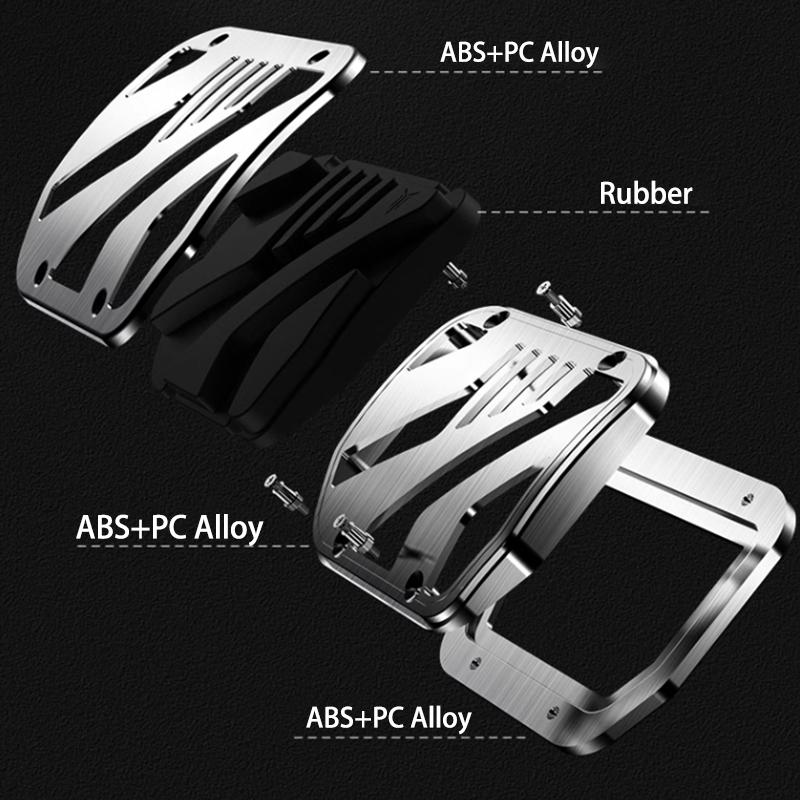 Neu Tesla Modell 3 Y 2021-2024 Fußpedale Abdeckung Zubehör Auto Pedal Abdeckung Rutschfeste Aluminium Legierung