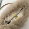 Furry Purse Winter Fluffy Bags for Women Fuzzy Tote Bag Faux Fur Purses Fluffy Shoulder Tote Bag Crossbody Handbag Top-Handle Fluffy Hobo Bags