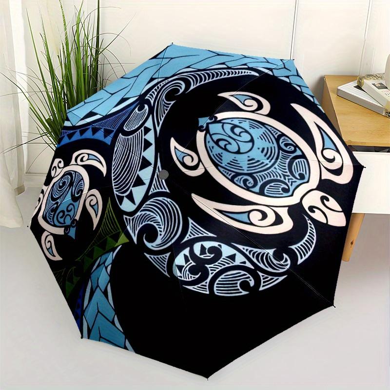 Maori Style Automatic Folding Umbrella Compact Lightweight For Outdoor Adventurest25
