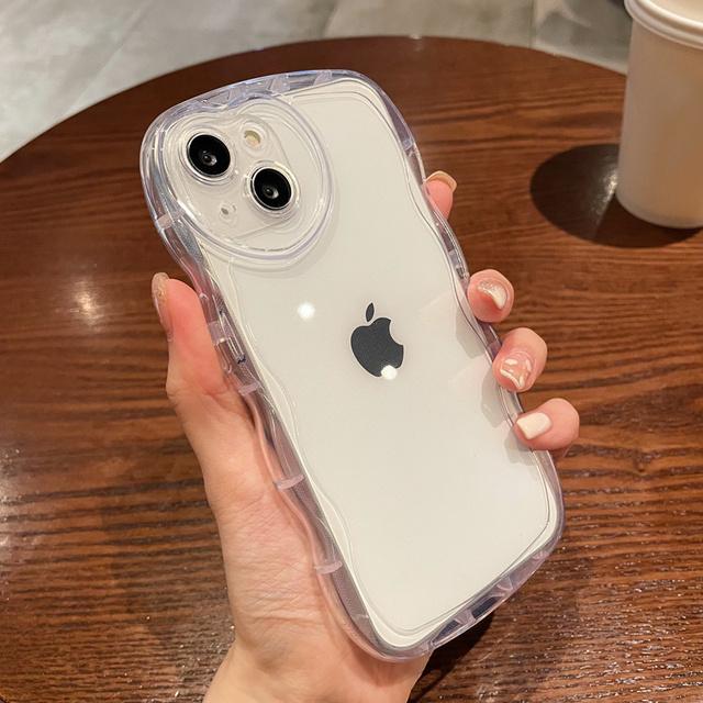 

Защитный чехол для телефона с волнистым сердечком и сердечком для Iphone 13 12 11 Pro Max X Xr Xs Max, прозрачный силиконовый чехол-конфетка 13pro For iPhone 13