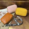 Small Square Bag New Shoulder Bag Women's Small Bag Texture Embroidered Bag