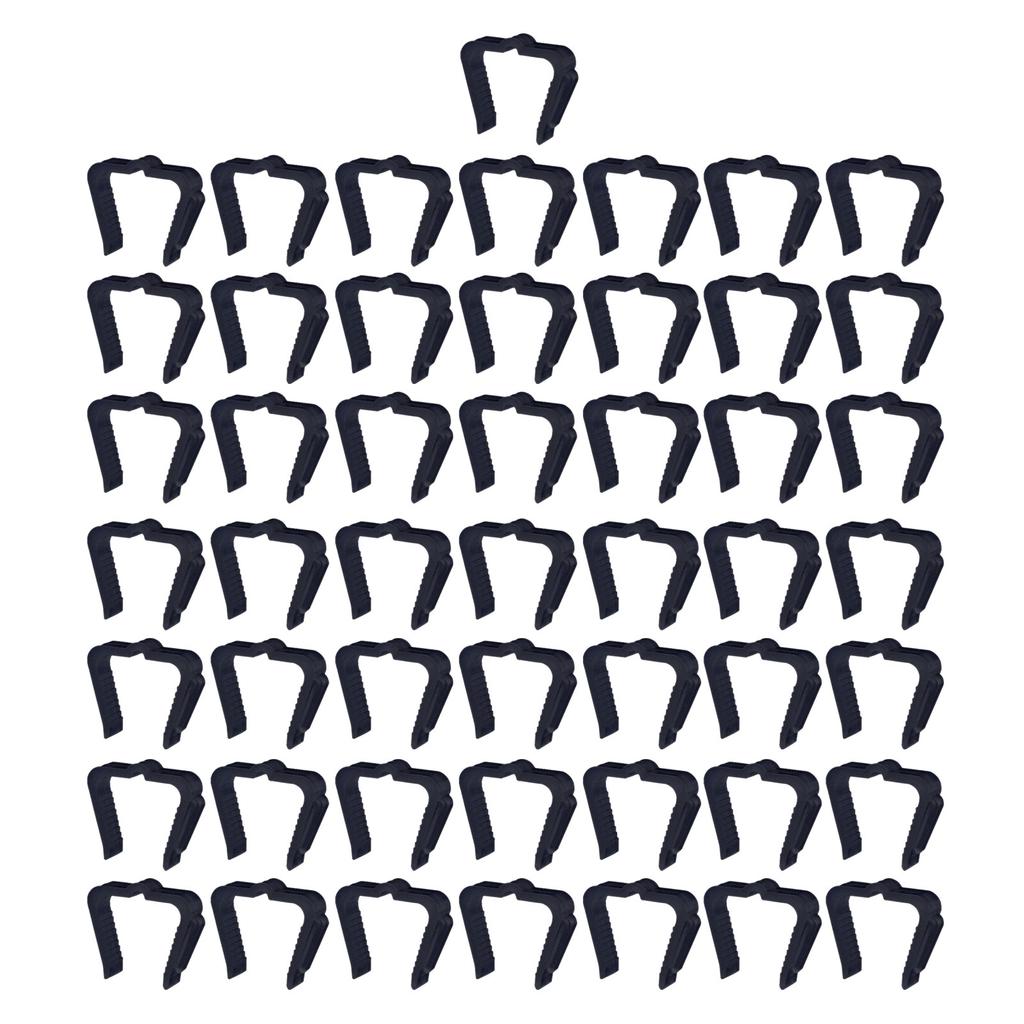 50pcs Plastic Christmas Light Clip For Roof Gutter And Eave Decoration Durable And Reliable Hanging Solution