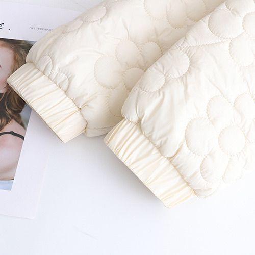 Women's Plus Size Padded Coat Winter Loose-Fit Thin Stand Collar Cotton Jacket