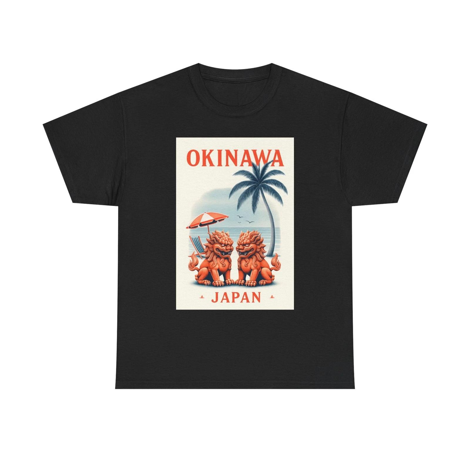 Okinawa Vintage Tee, Unisex Graphic T-Shirt, Japan Vacation Shirt, Souvenir Tee L